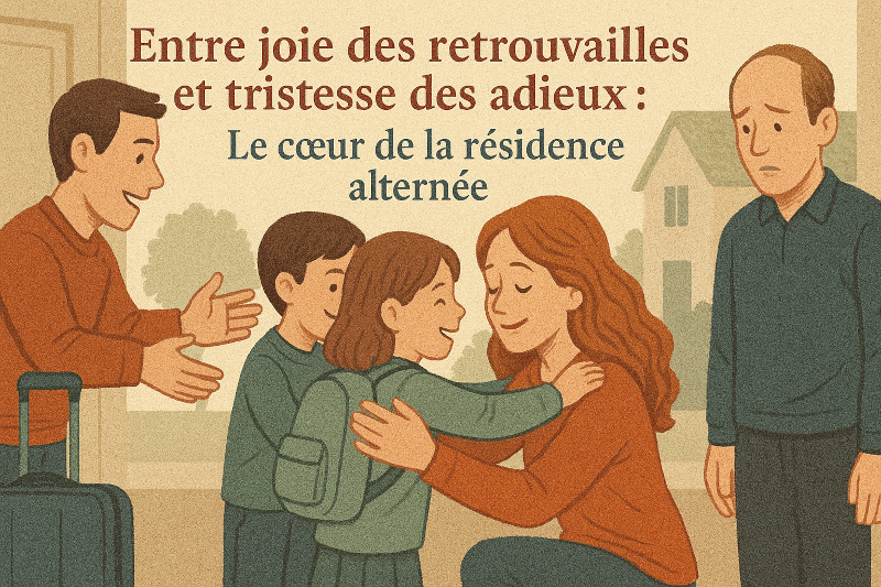 Entre joie des retrouvailles et tristesse des adieux : Le cœur de la résidence alternée