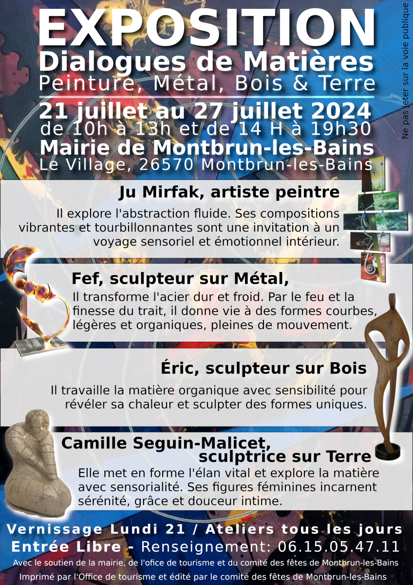 Exposition: Dialogue de matières